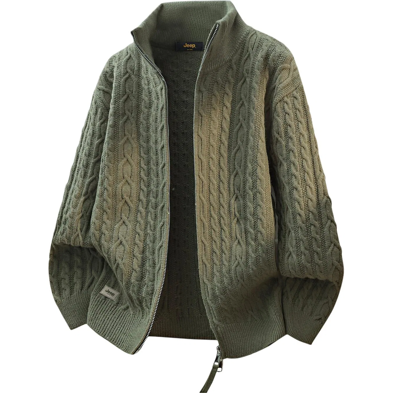 Детский свитер с высоким воротником Jeep, Army Green