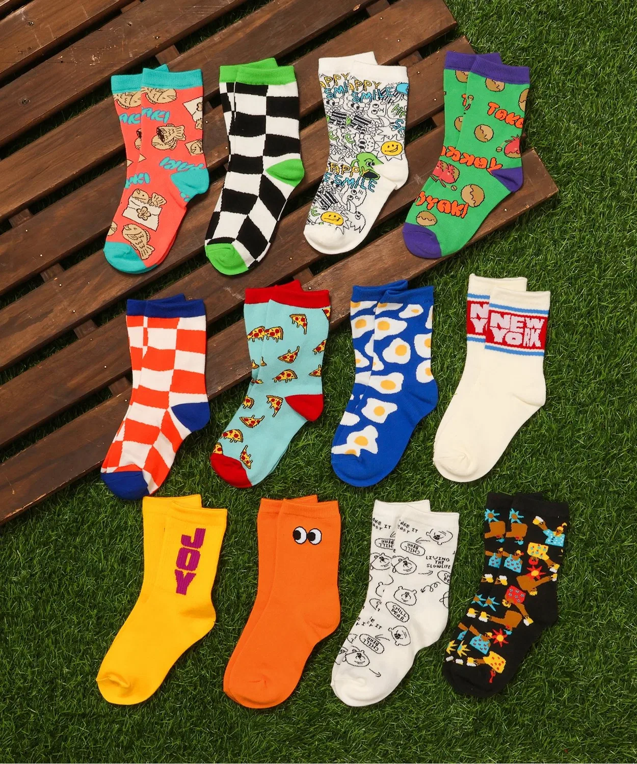 Детские носки с узором, модель BOYS Variety Socks BREEZE, Charcoal — фото 2