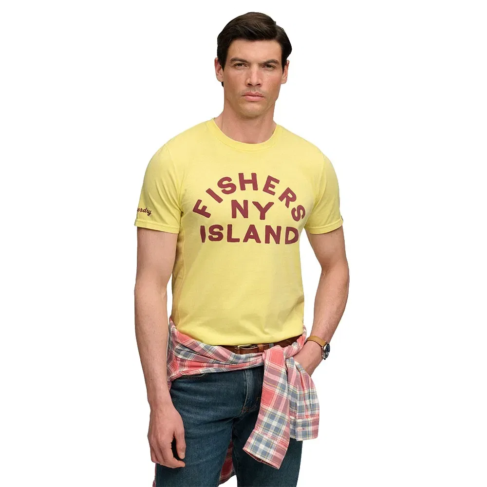 Мужская футболка с коротким рукавом Outdoor Type Superdry, Yellow