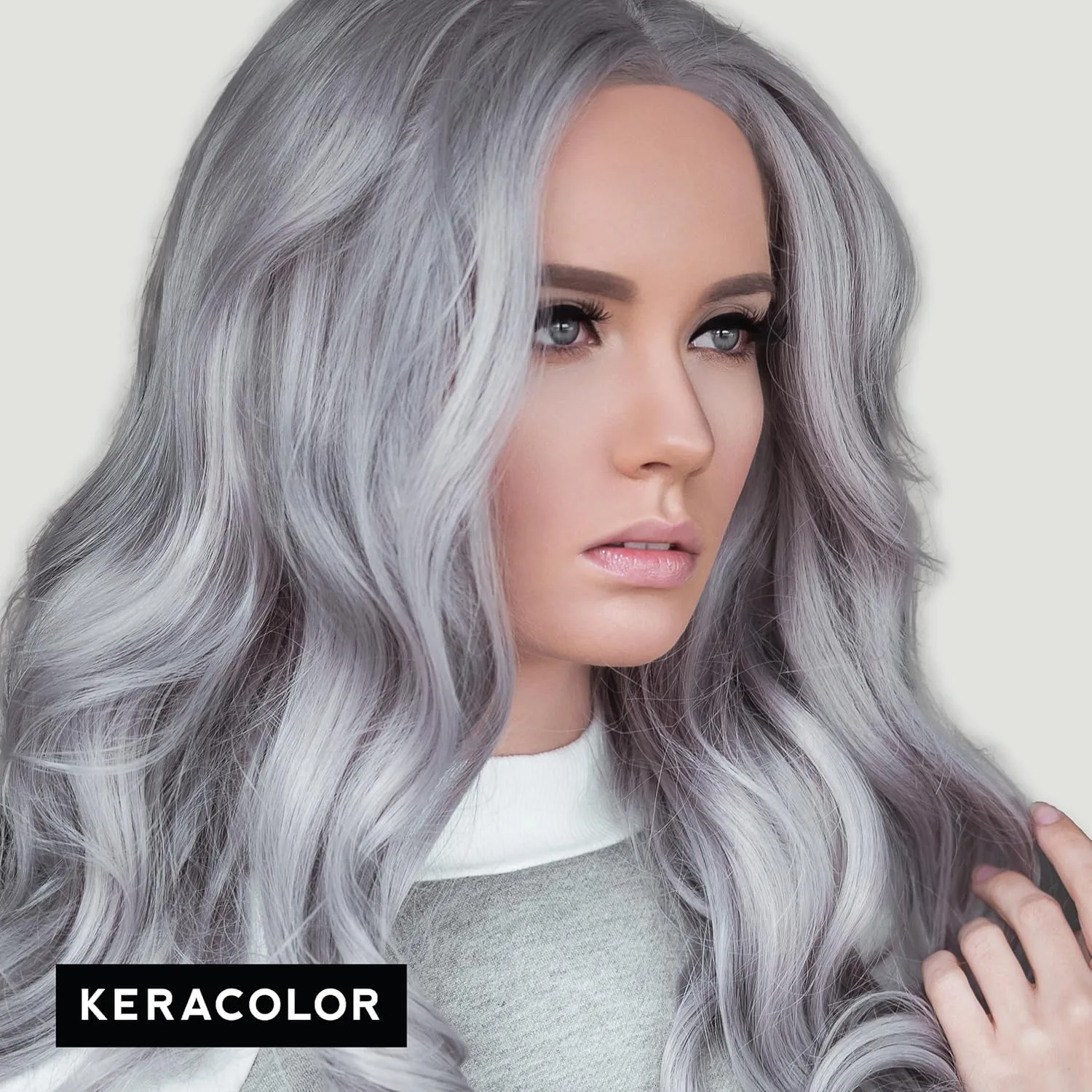 Keracolor Color + Clenditioner 3-в-1: кондиционер для окрашивания, мягкий очищающий кондиционер, полуперманентная краска для волос, 9 оттенков, 33,8 жидких унций, Silver — фото 4