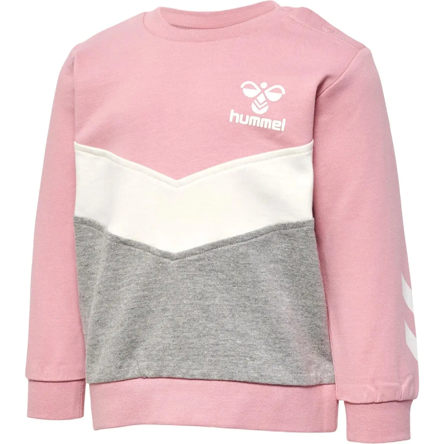 Детский свитшот из органического хлопка hmlSkye Hummel, Rosa / Pastellrosa / Bonbonrosa — фото 3