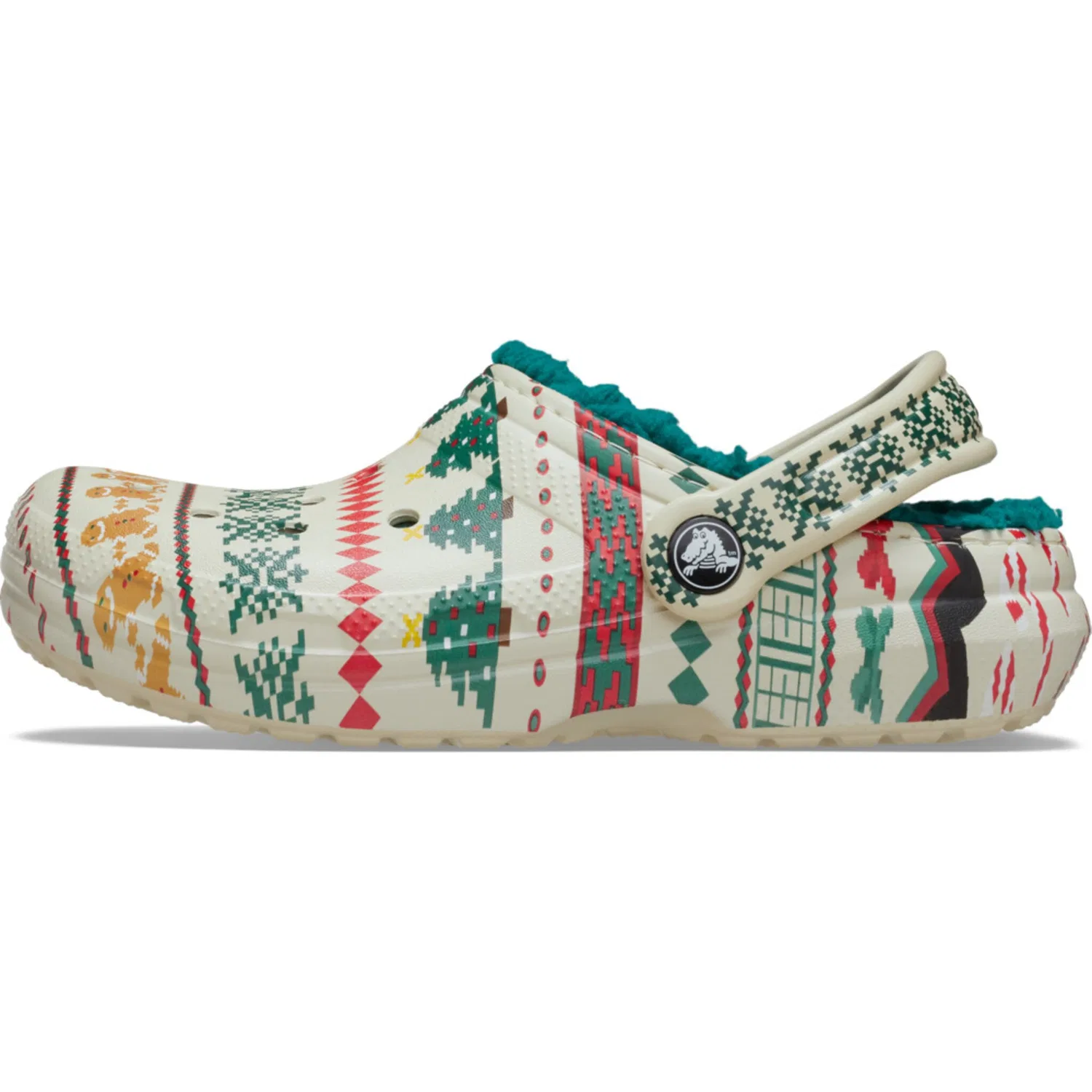 Детские кроссовки с рождественским принтом Crocs, Multicolor — фото 4