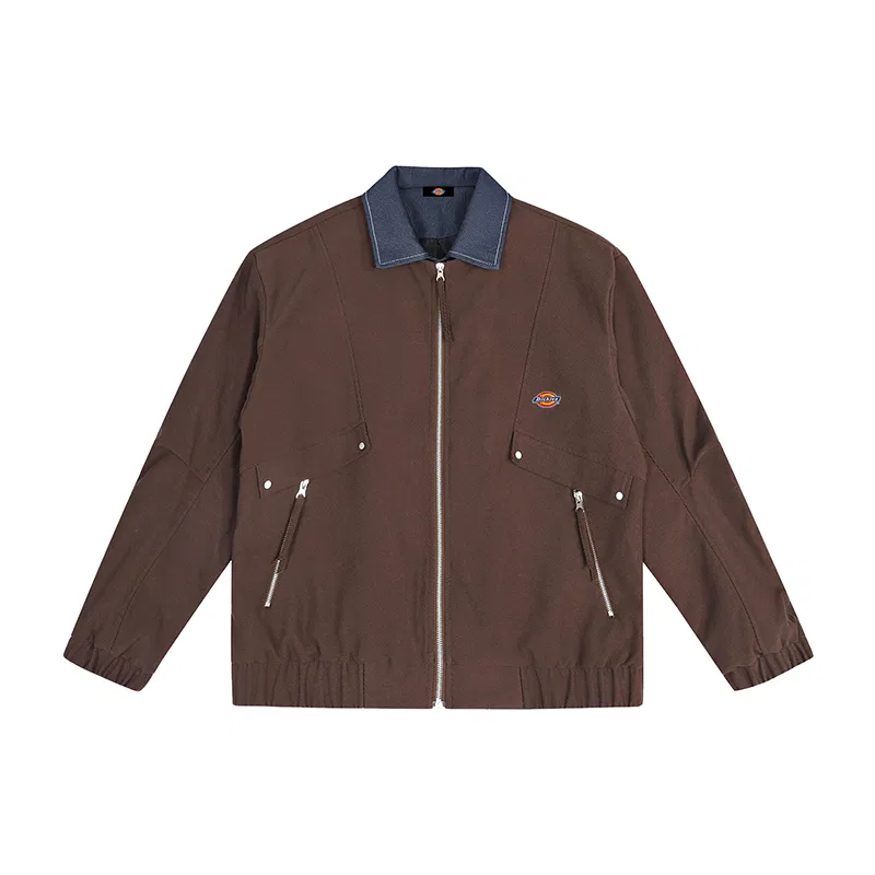 Детская куртка с воротником-стойкой прямого кроя Dickies, Coffee