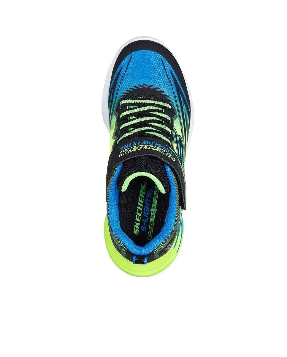 Детские кроссовки с принтом 400139L-BBLM Skechers, Blau — фото 3