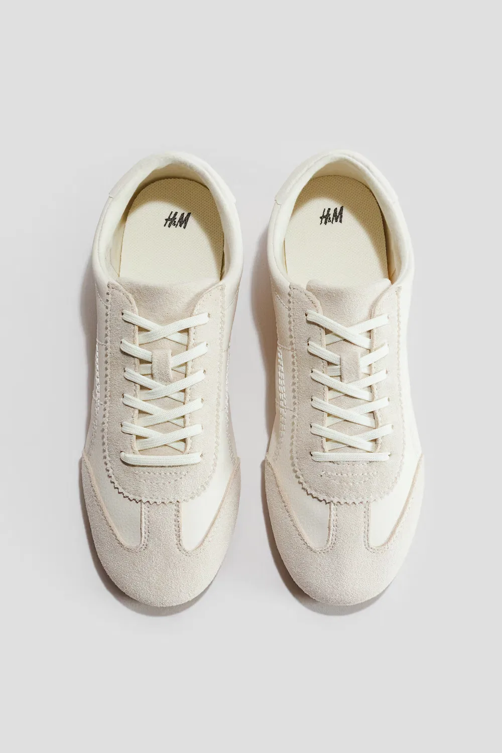 Кроссовки H&M, Hellbeige/Weiß
