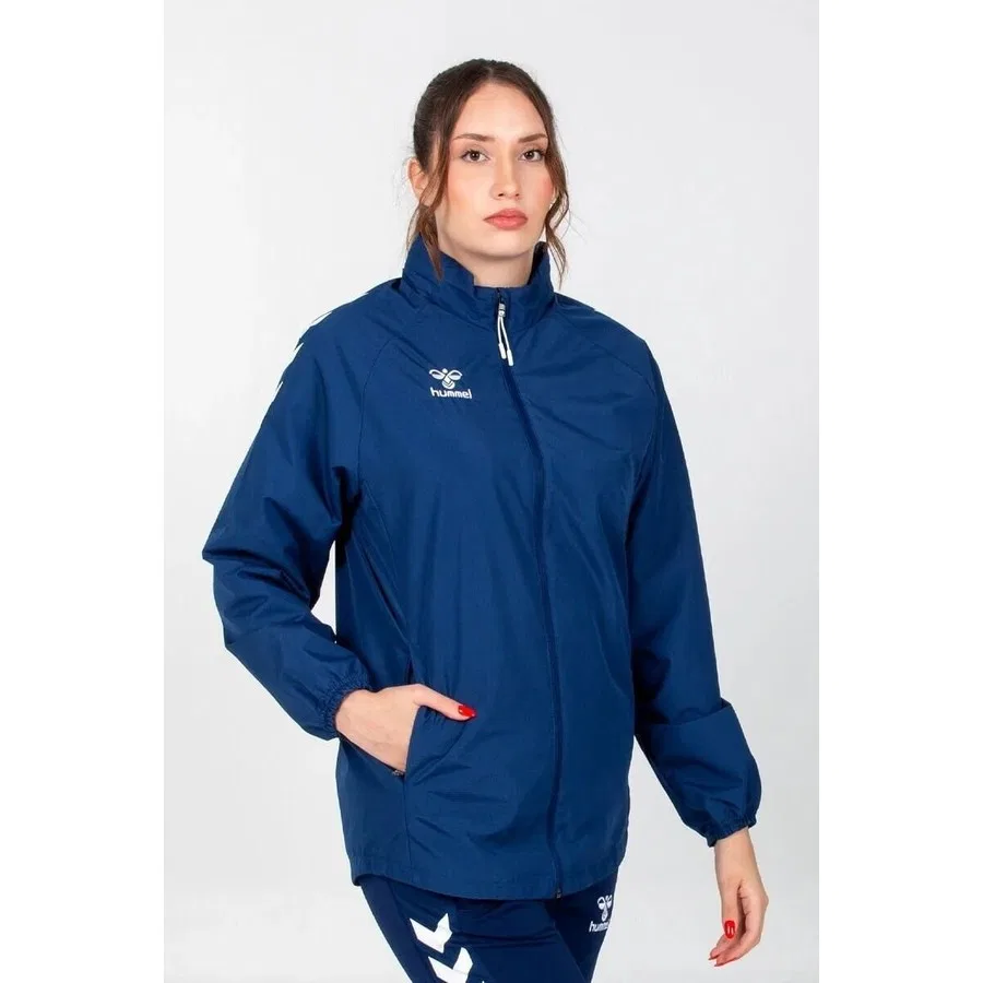 Детский дождевик с капюшоном Line Hummel, 3XL, Темно-синий — фото 2
