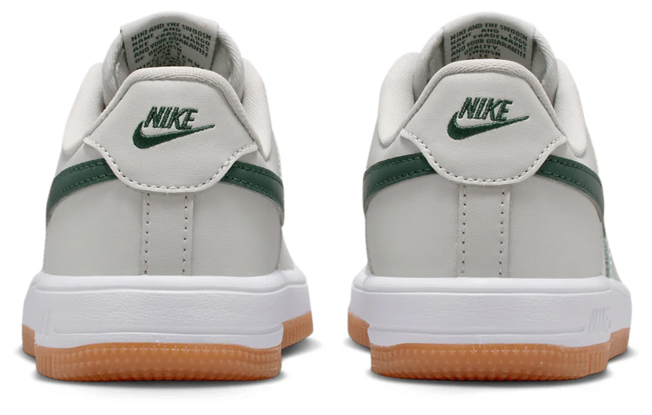 Кроссовки для девочек Air Force 1 Low Lace Nike, цвет White/Photon Dust/Fir — фото 3