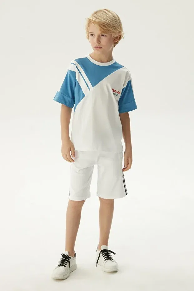 Детская футболка для мальчиков с длинным рукавом Bikkembergs, White
