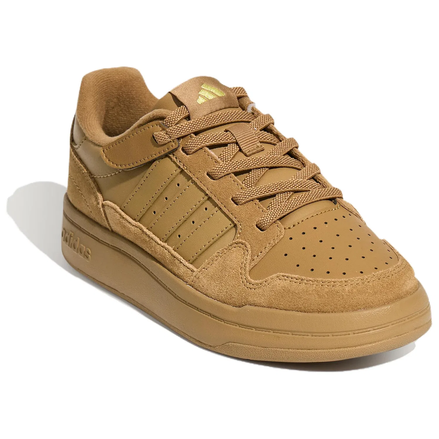 Детские кеды для скейтбординга Adidas COMFICOURT, Cardboard Yellow/Gold — фото 4