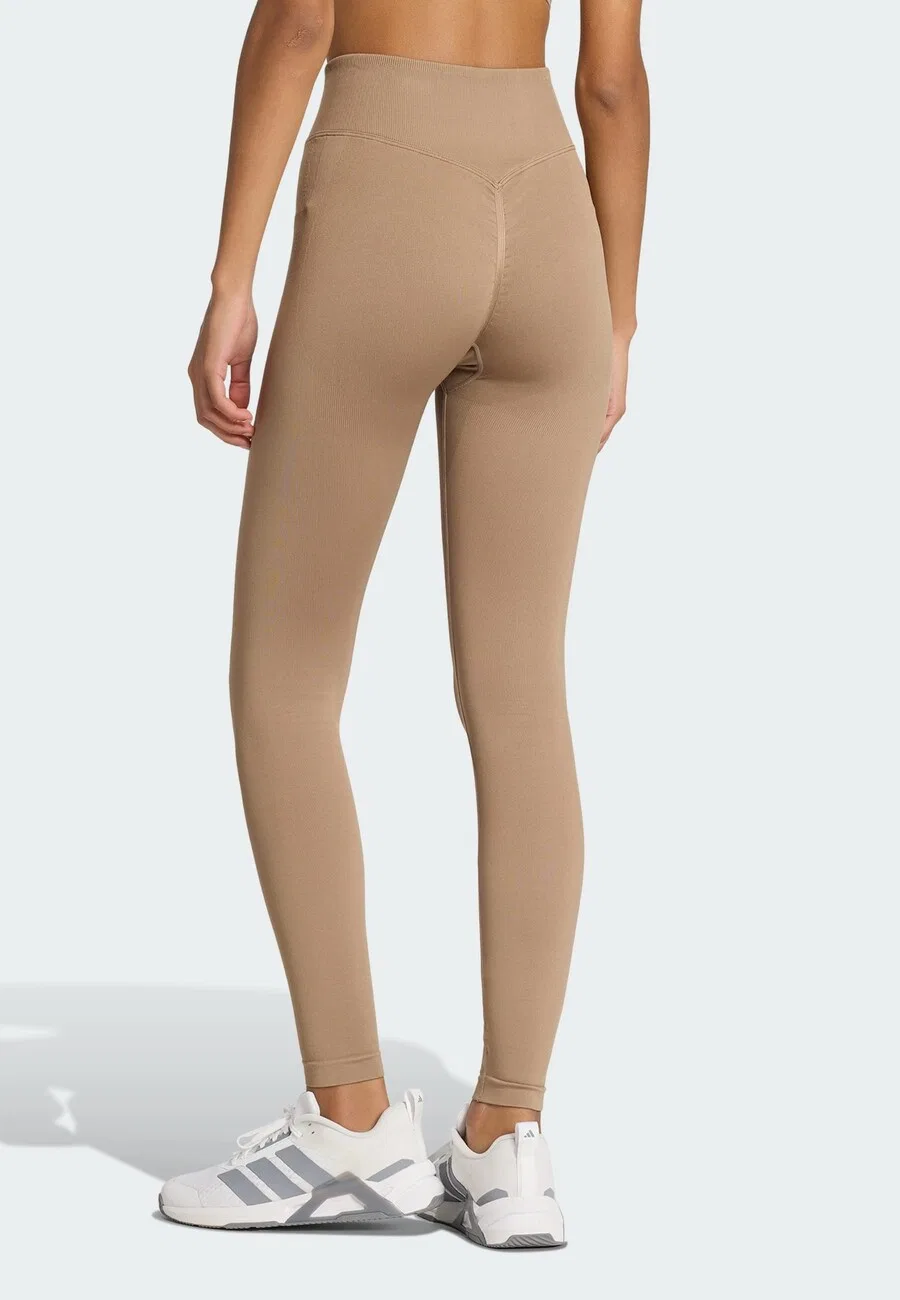 Спортивные узкие брюки ADIDAS PERFORMANCE Skinny Workout Pants 'SCRUNCH LEGGINGS' в цвете мокко — фото 3