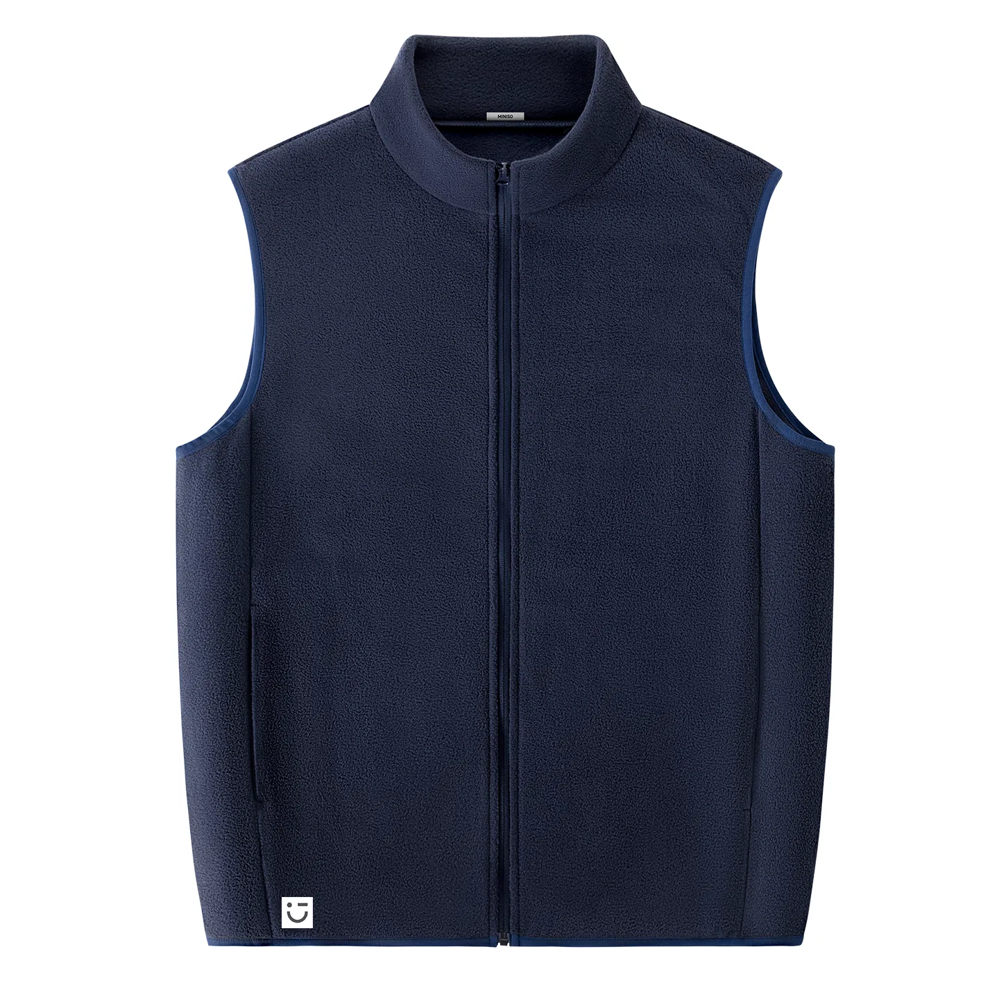 Детский жилет с воротником-стойкой утепленный MINISO, Thermal Polar Fleece Navy Blue