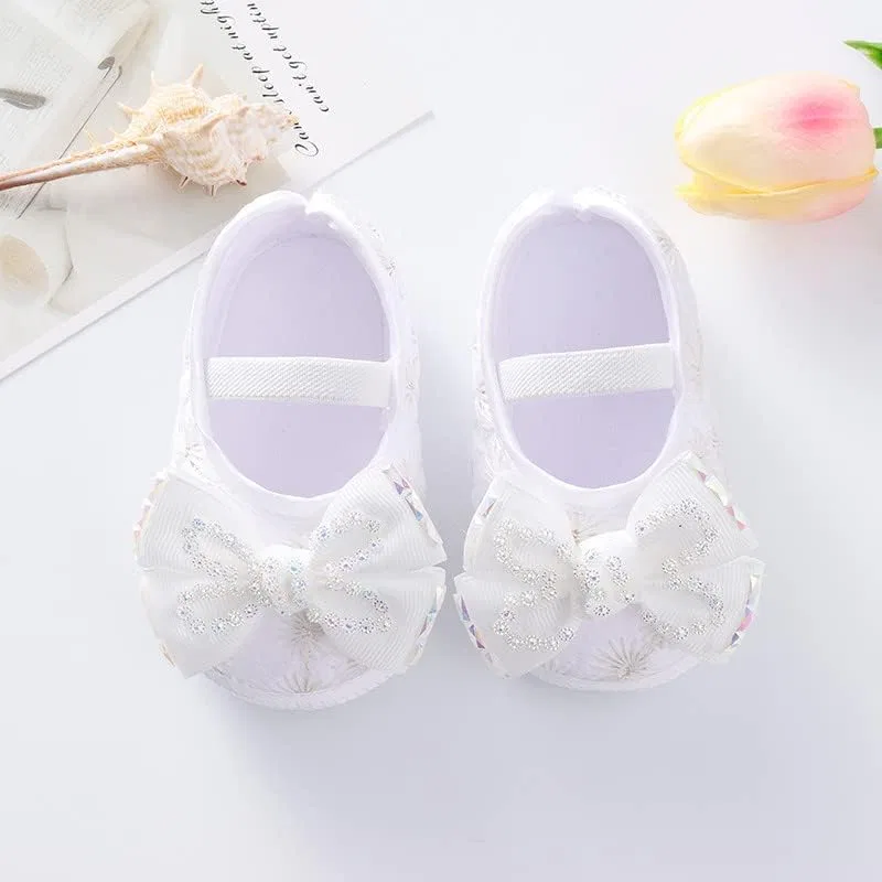 Детские кроссовки для девочек с принтом принцессы, White — фото 3