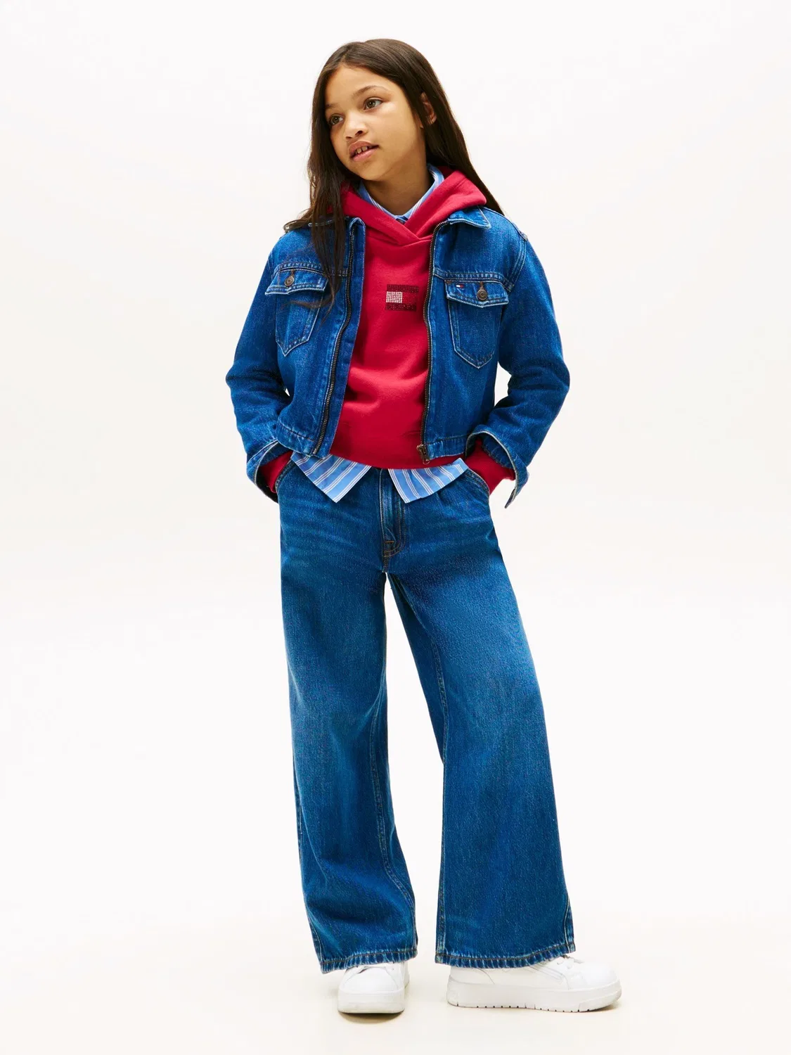 Джинсы с высокой посадкой Mabel Tommy Hilfiger, синие