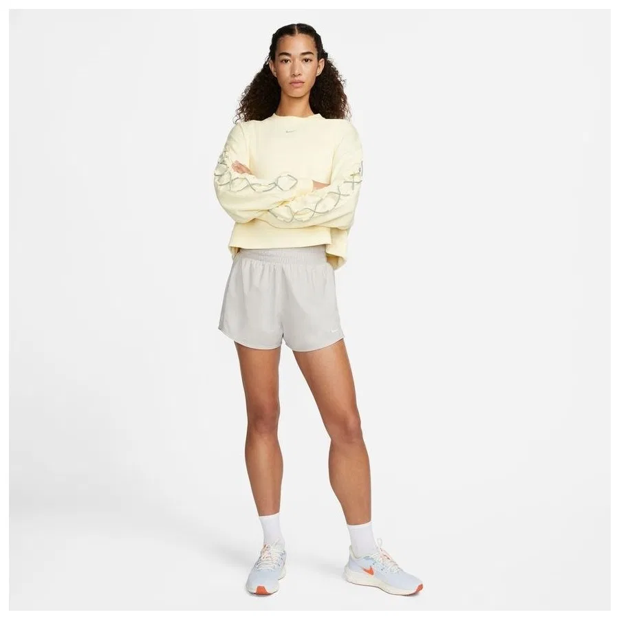 Женский свитшот с длинным рукавом Dri-FIT Lace-Up Crew-Neck Nike, Экрю — фото 3