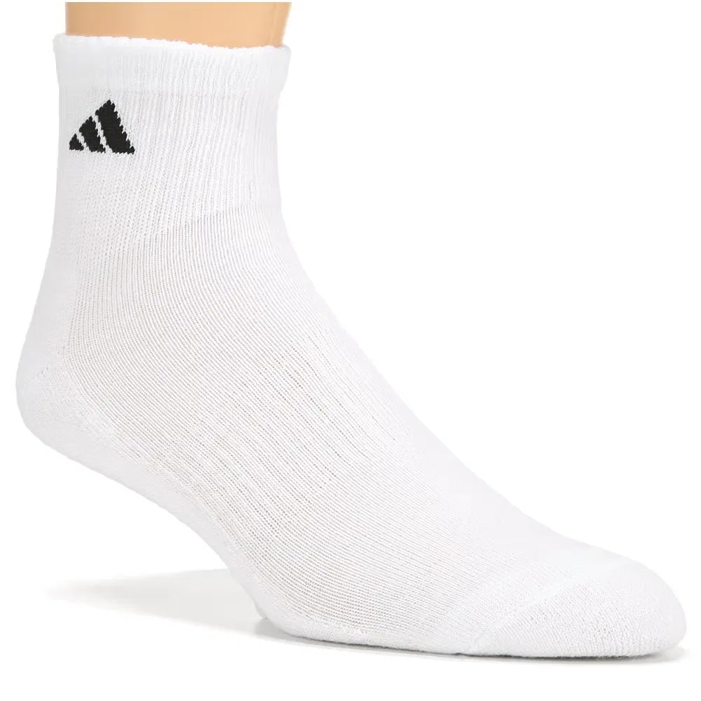 Мужские спортивные носки до щиколотки комплект из 6 пар Adidas, White — фото 3