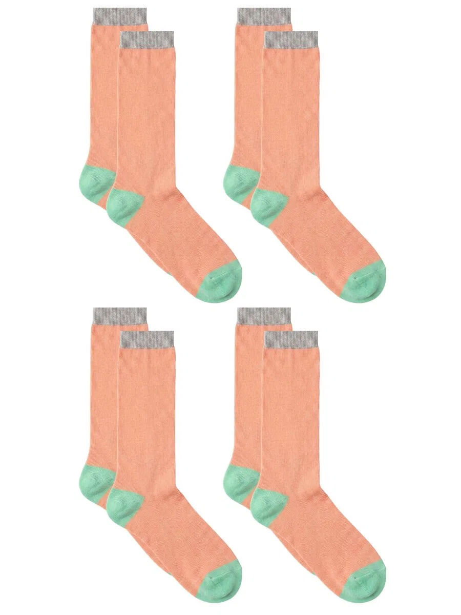 Носки Albero Natur «Bio-Baumwoll-Kindersocken-4er Pack» цвета абрикоса