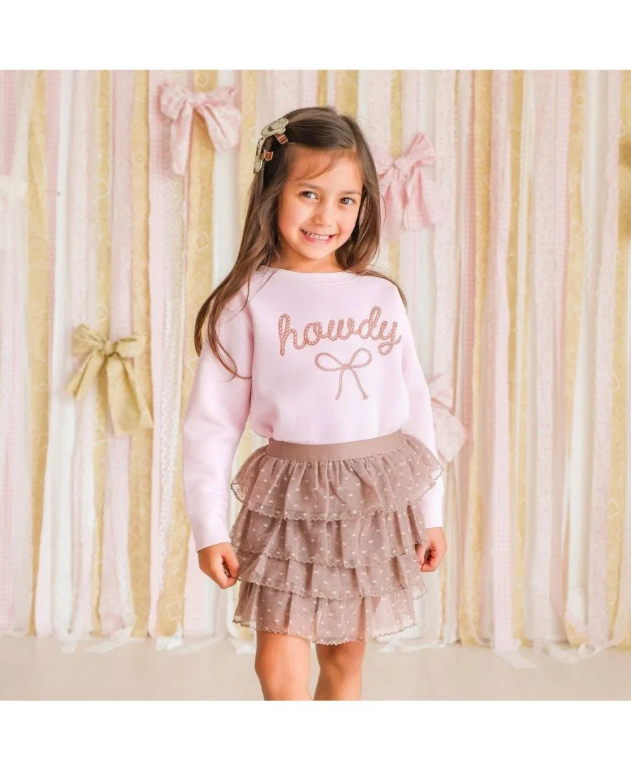Свитшот с принтом Howdy Darling Western Sweet Wink, Ballet Pink — фото 4