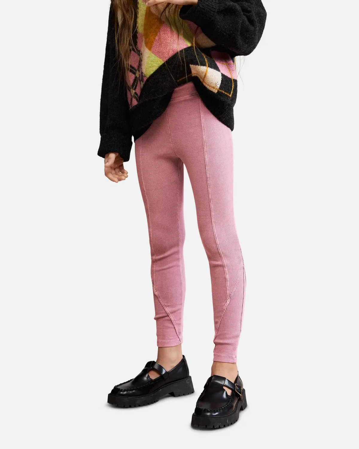 Детские леггинсы для девочек хлопковые Desigual, Rosa — фото 3