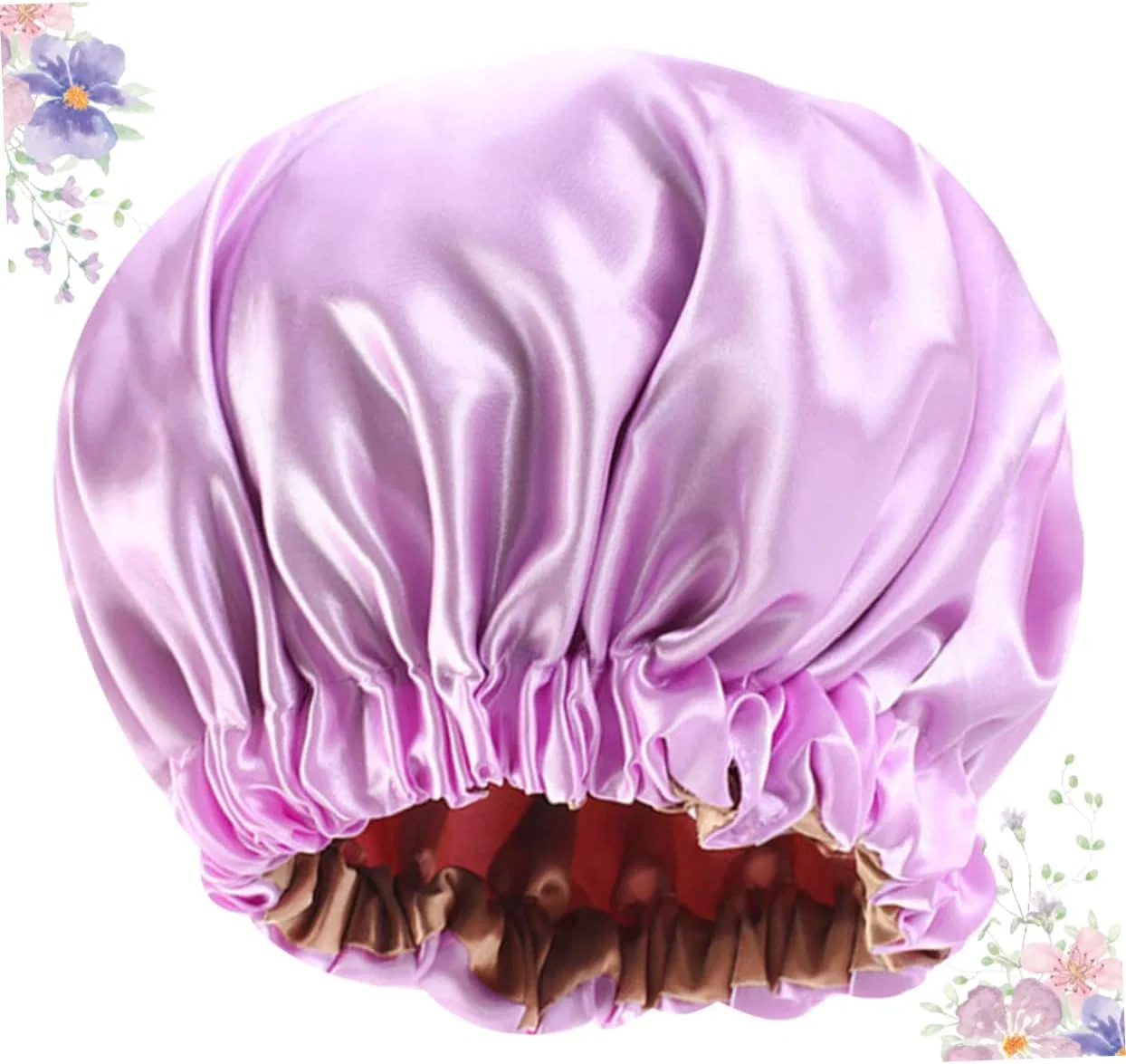 Шапочка для душа Satin, FRCOLOR, 2 Pieces, 38x38cm, Light Purple — фото 2