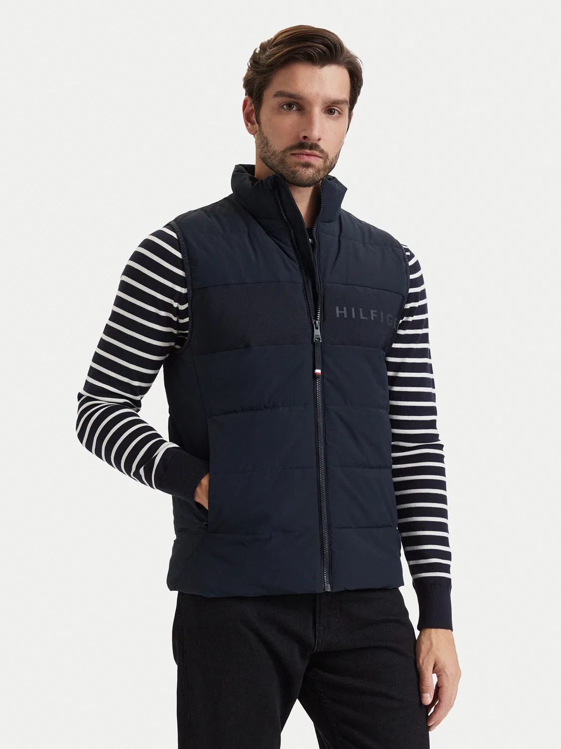Мужской жилет стандартного кроя Branded Tommy Hilfiger, темно-синий