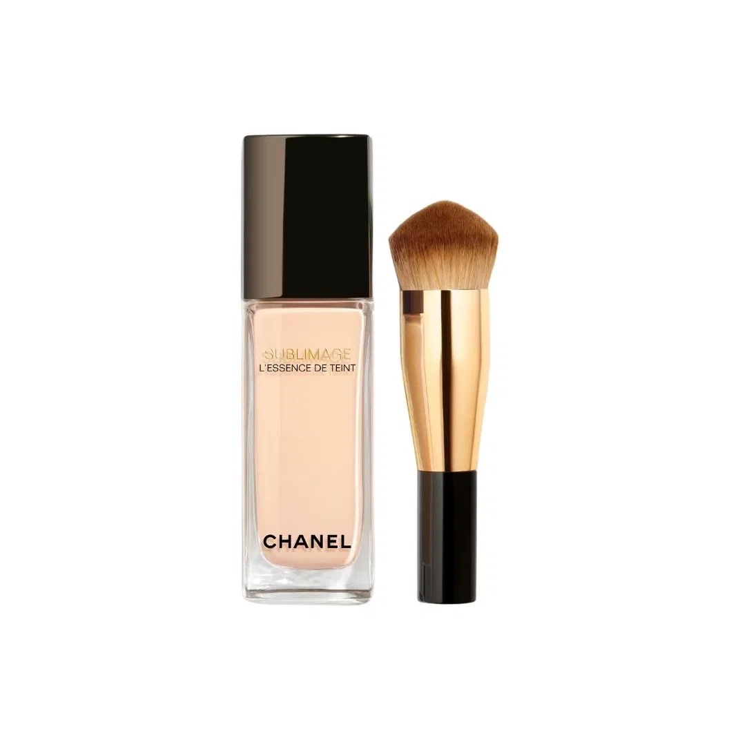 Женский тональный крем с кистью, модель Golden Brick Pink, CHANEL, 40 мл, Fair Skin