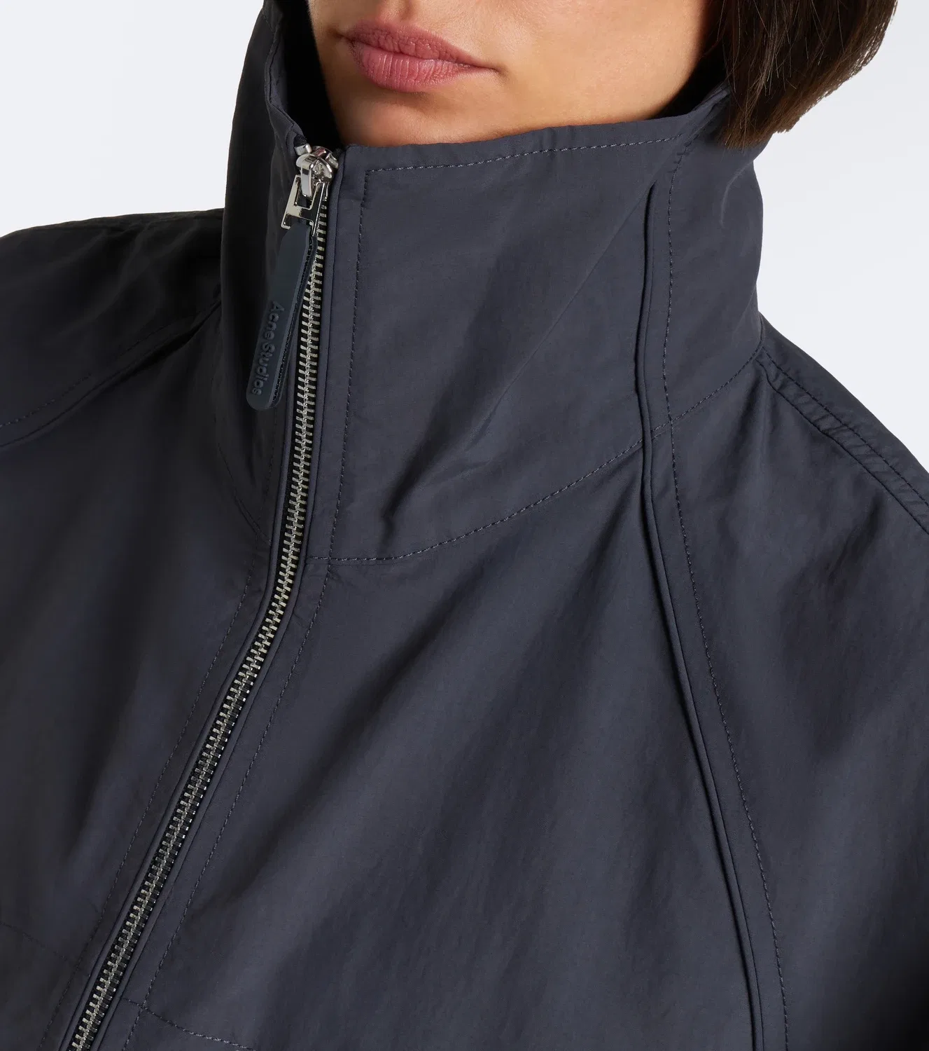 Техническая куртка с молнией Acne Studios, серый — фото 3