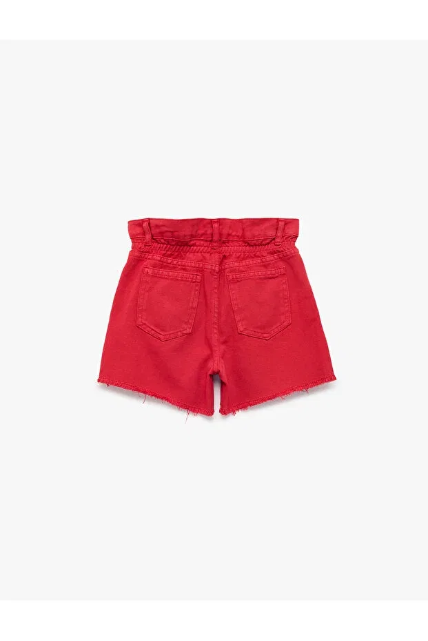 Детские шорты для девочек джинсовые Koton, Red — фото 4