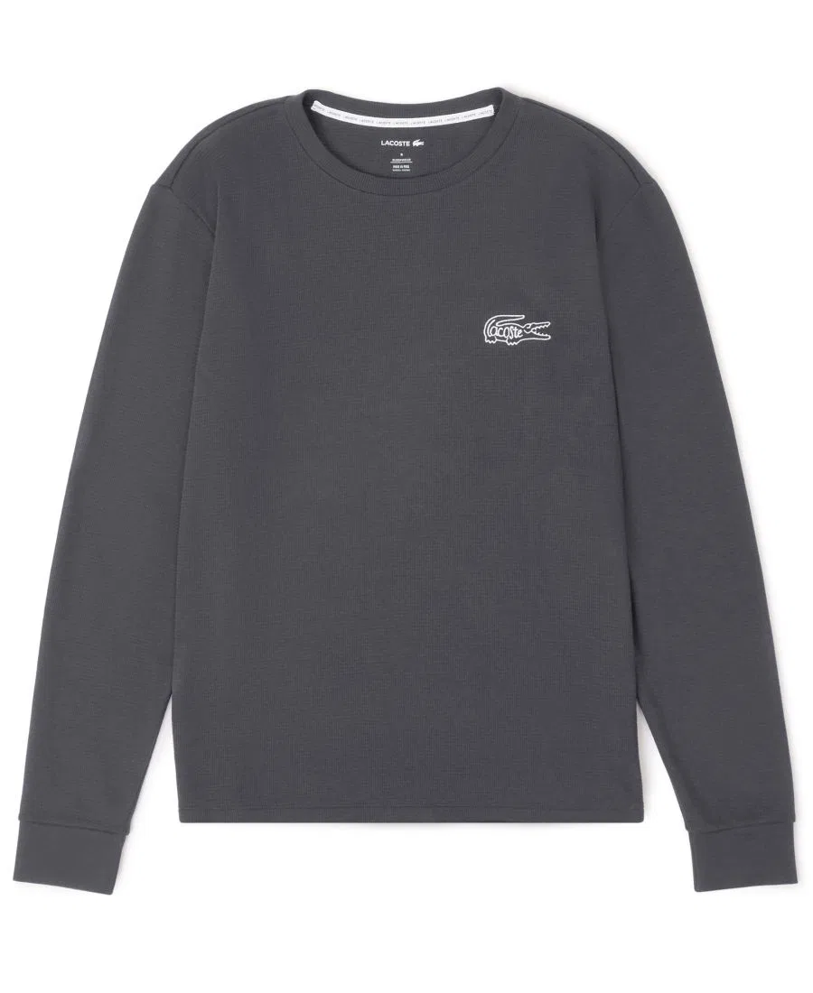 Термофутболка с вафельным переплетением Lacoste, Silver — фото 4