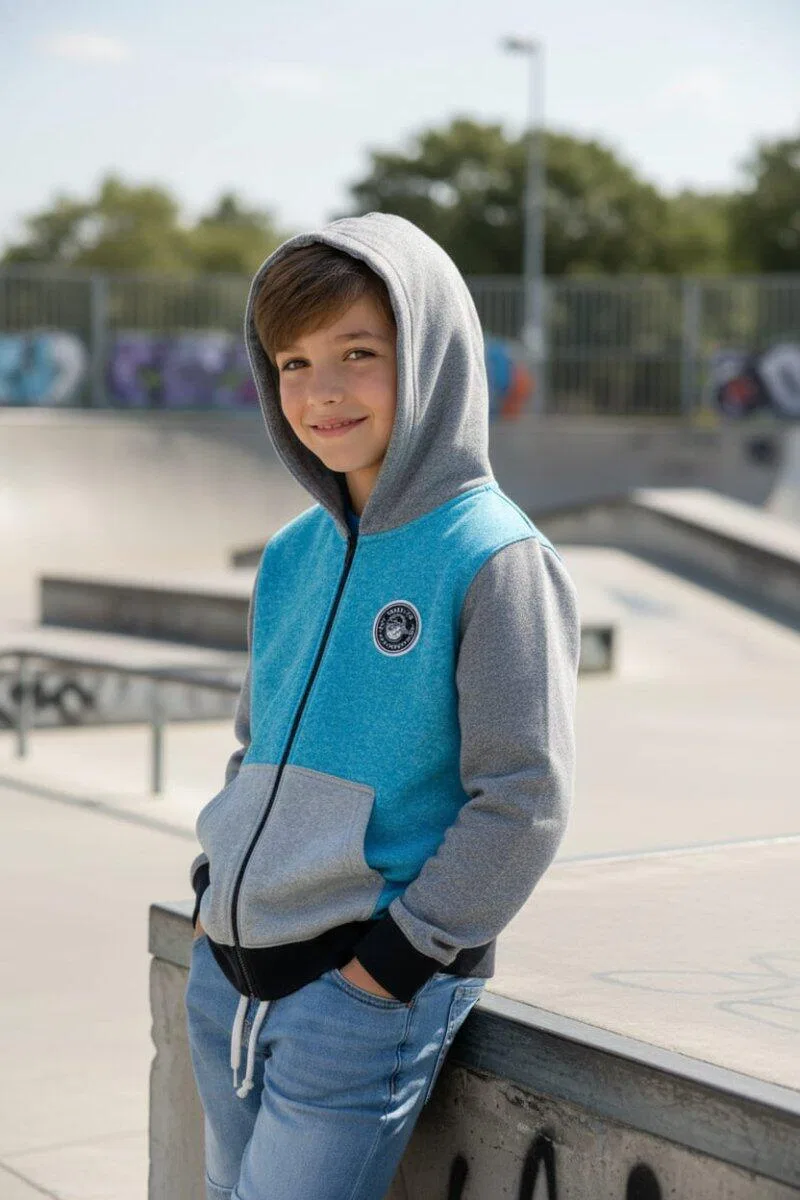 Детское худи с капюшоном и молнией Daily Hooded Zip Neff, Блау