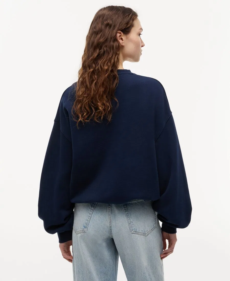 Свитшот женский с круглым вырезом и длинным рукавом Tommy Hilfiger, Dark Night Navy — фото 4