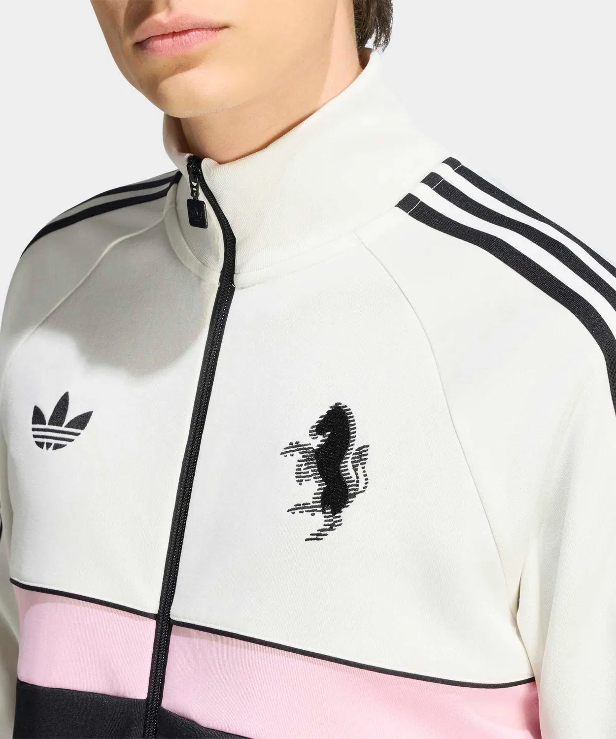 Мужской джерси-топ с молнией Juventus Torino OG Track Top Adidas, Белый — фото 3