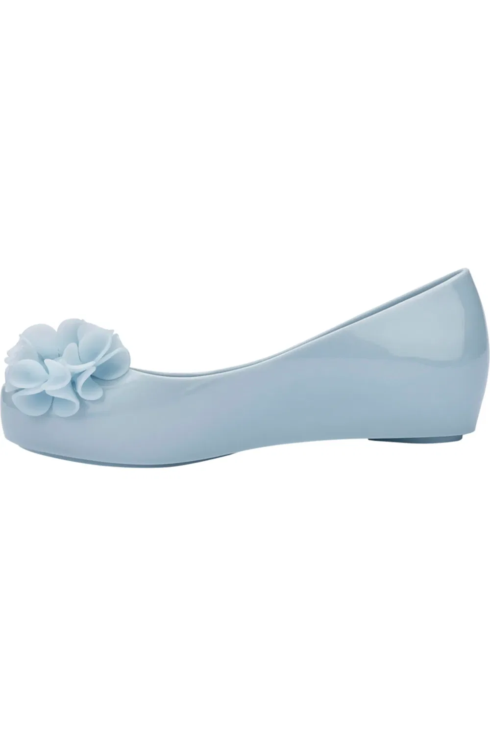 Детские туфли балетки с цветочными аппликациями Springtime Mini Melissa, синий — фото 3