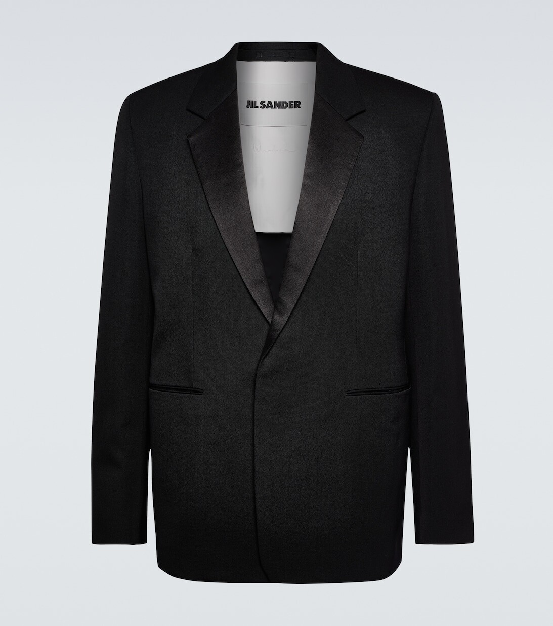 

Шерстяной блейзер Jil Sander, черный