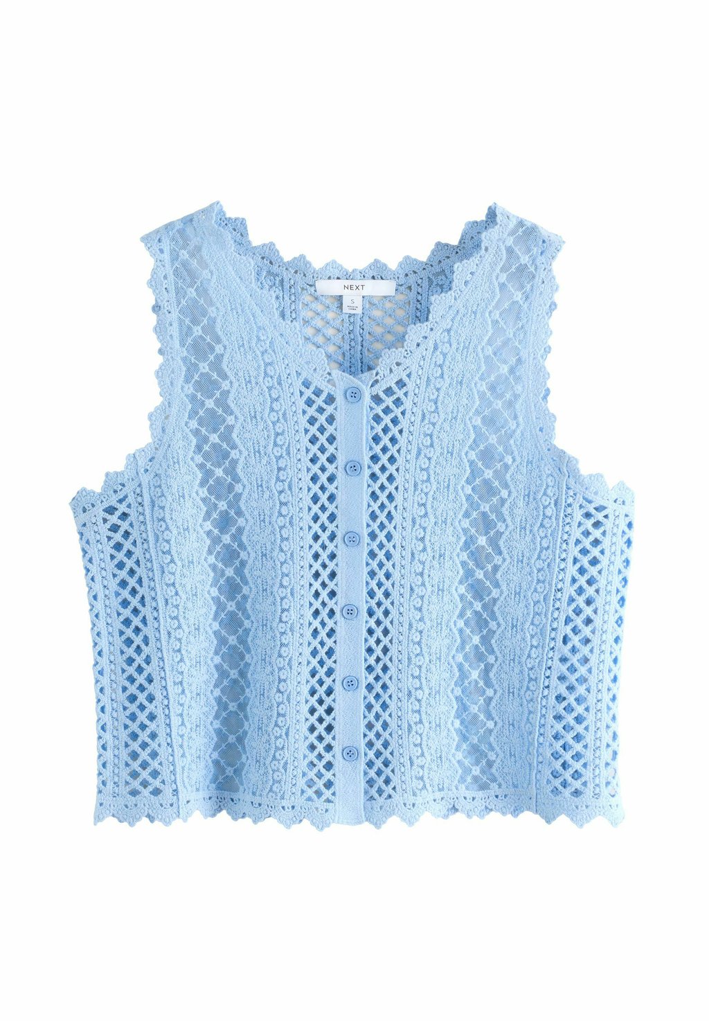 

Жилет REGULAR FIT - STITCH BUTTON UP Next, синий