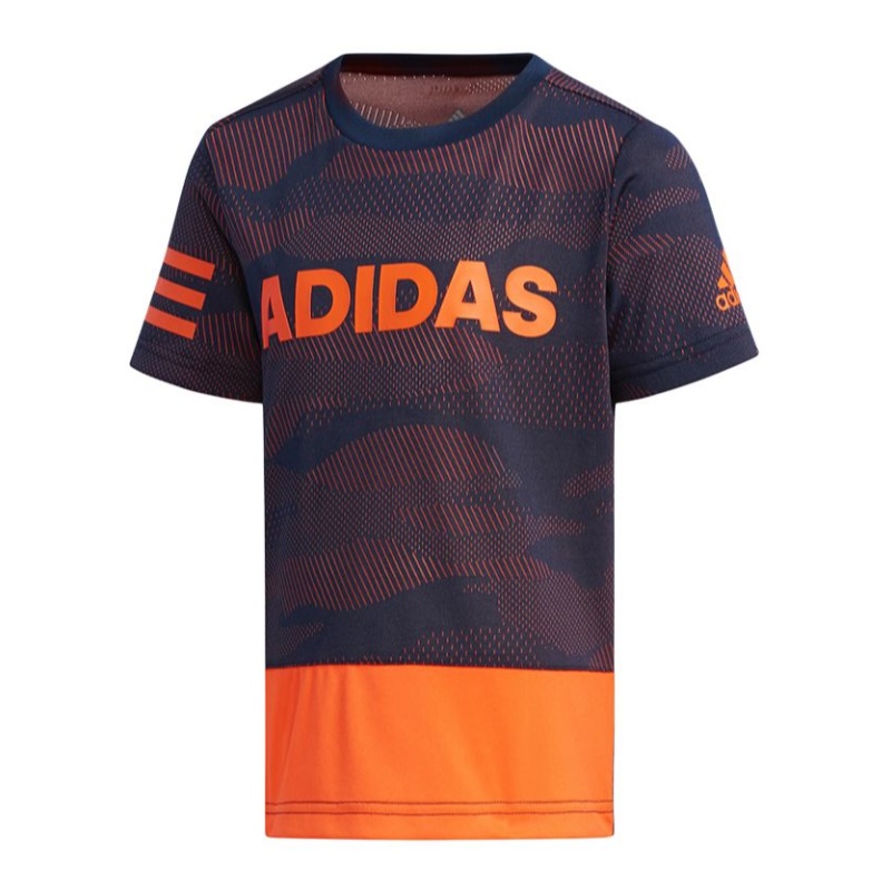 Футболка оранжевая для детей 3-7 лет Adidas — фото 2