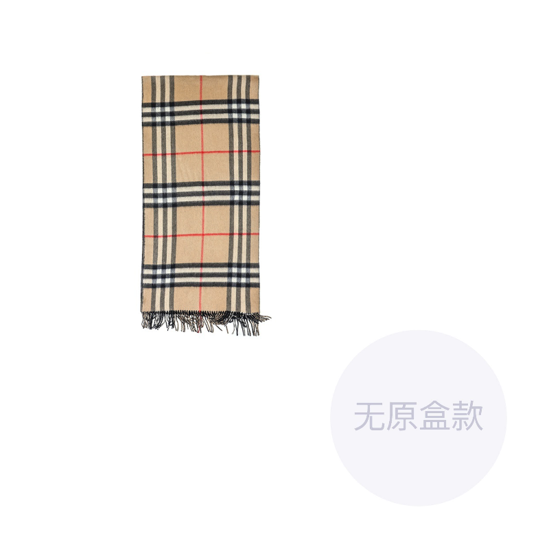 

Burberry Реверсивный кашемировый шарф Check, Black