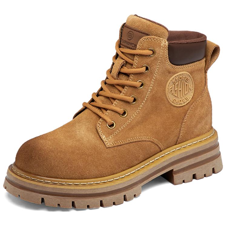 

ACEMICKY Короткие ботинки Мартин 5 см Унисекс Коричневые с потайной платформой, цвет Brown Hidden Wedge