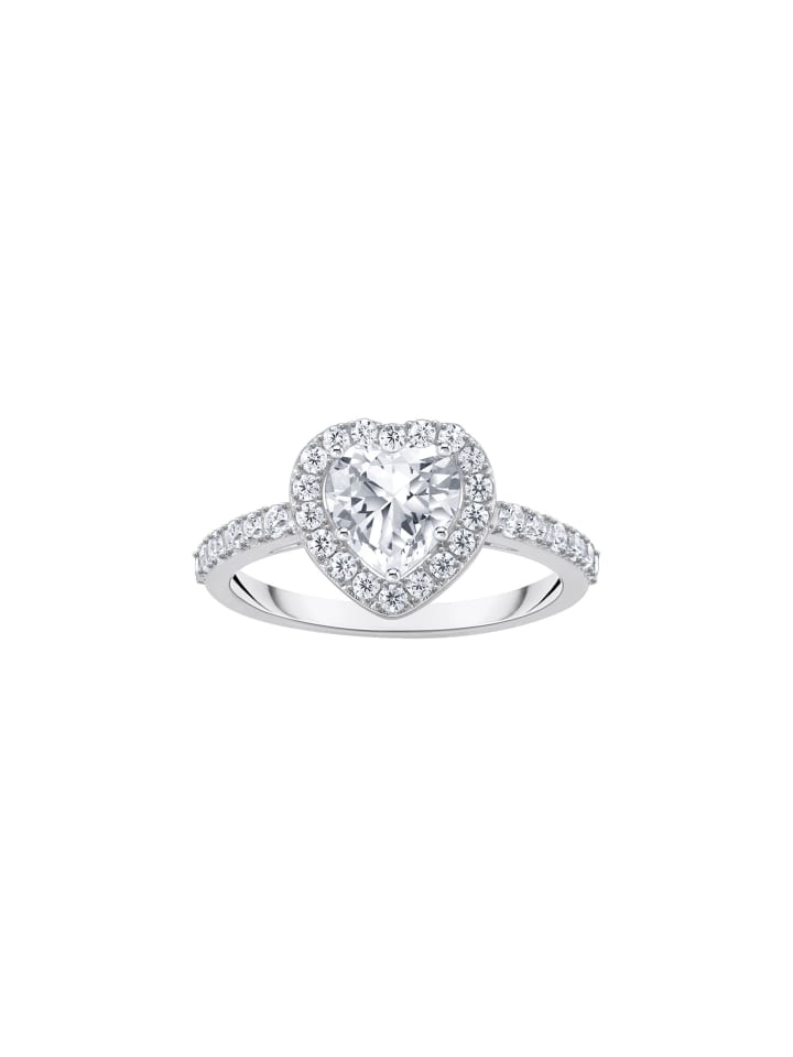 

Thomas Sabo Кольцо «нимб» с белым камнем в форме сердца, серебро, белый