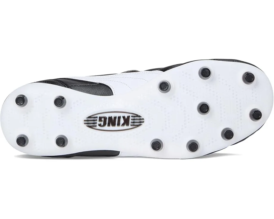 Кроссовки PUMA King Top Firm, Artificial Ground Soccer Cleats, Black/White/Gold — фото 3