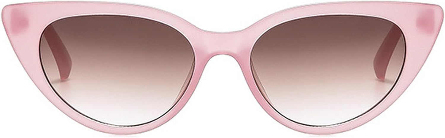 

Винтажные женские солнцезащитные очки «кошачий глаз», винтажные солнцезащитные очки в маленькой оправе для мужчин, модные солнцезащитные очки для активного отдыха, коричневые очки с защитой от УФ-излучения UV400 mincl, Pink Brown