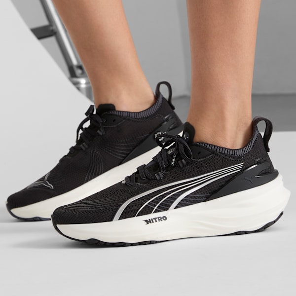 Женские кроссовки для бега по шоссе Foreverrun Nitro 2 Puma, черный — фото 2