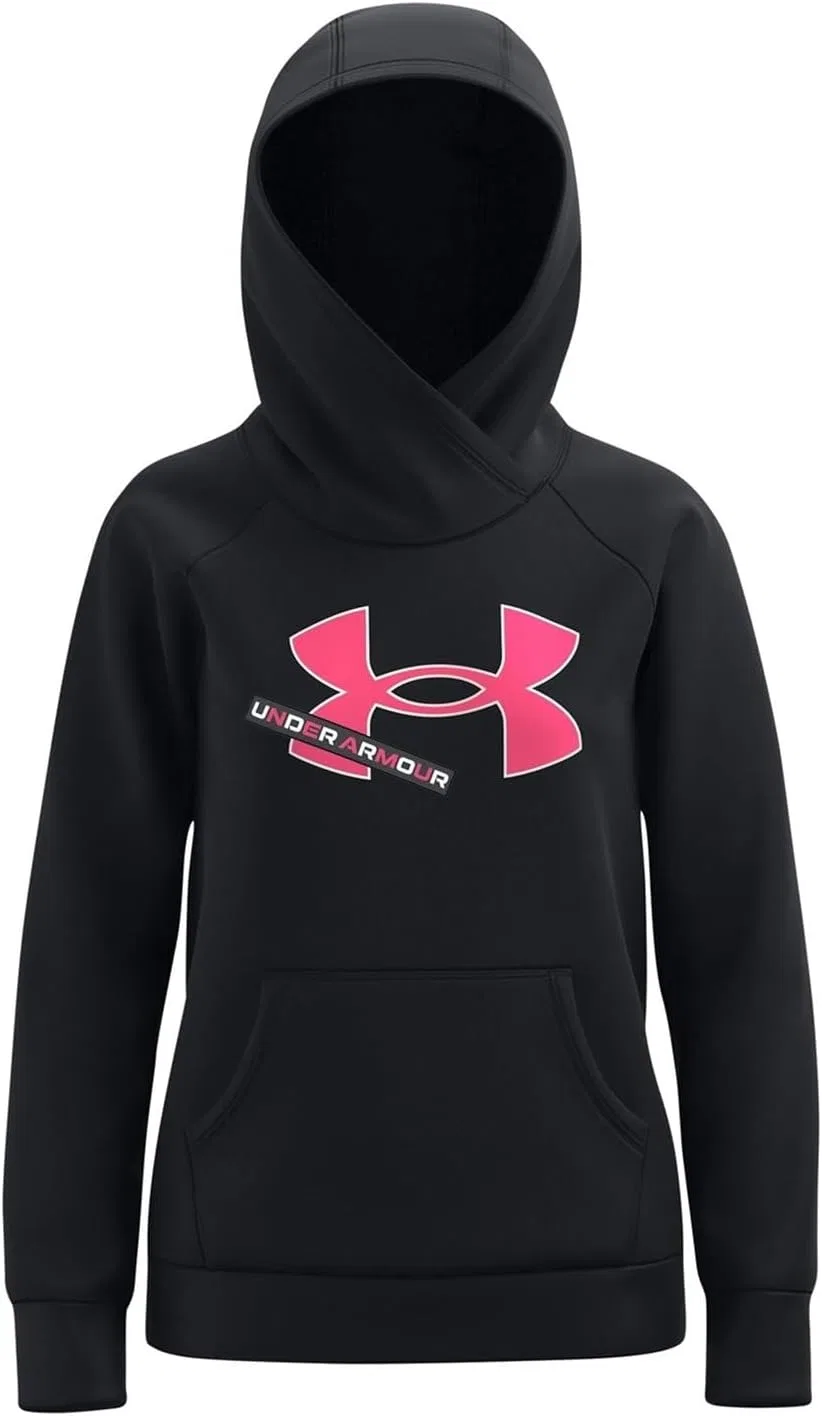 Детская толстовка Rival Logo, Under Armour, Black/Cerise