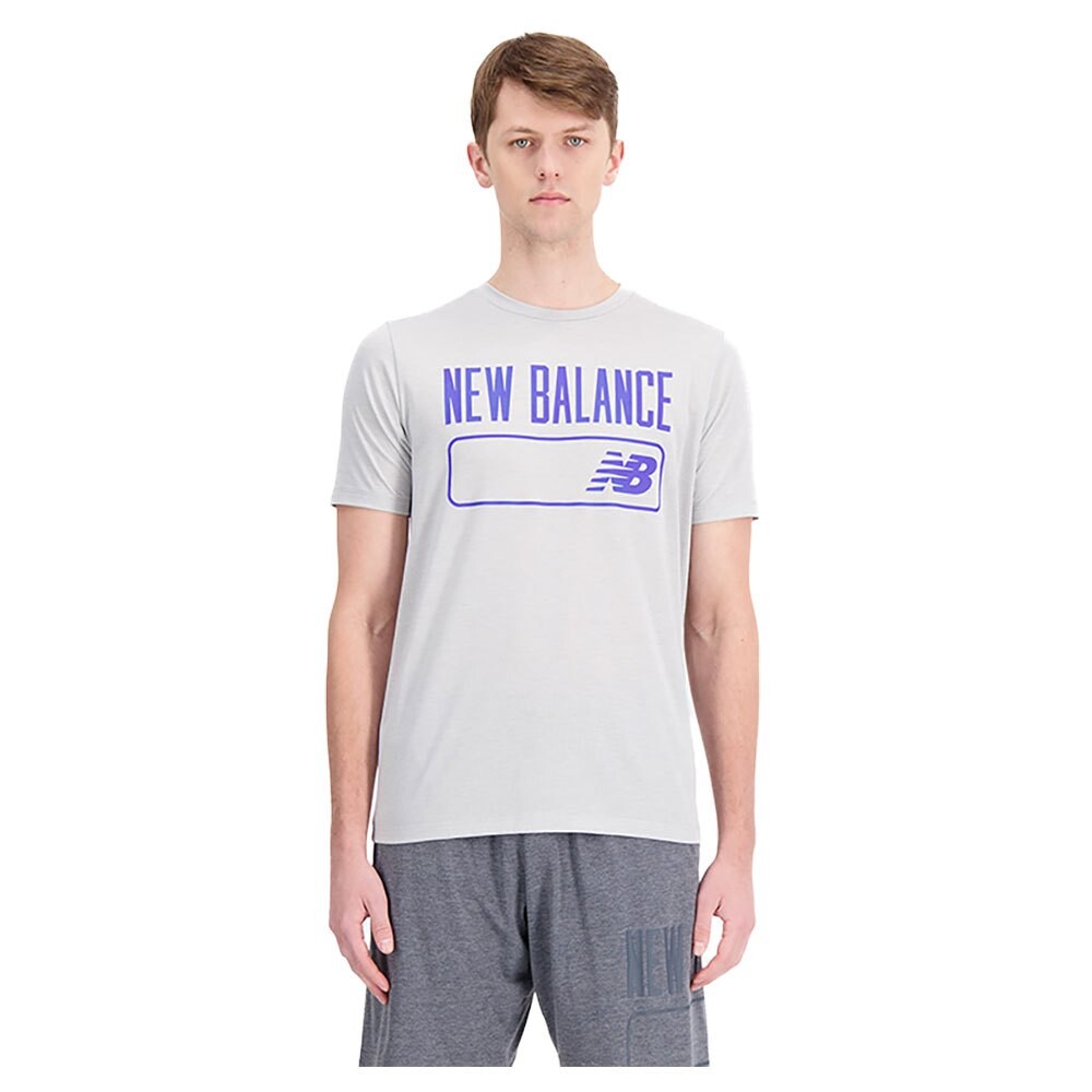 

Футболка New Balance Tenacity Heathertech Graphic, серый