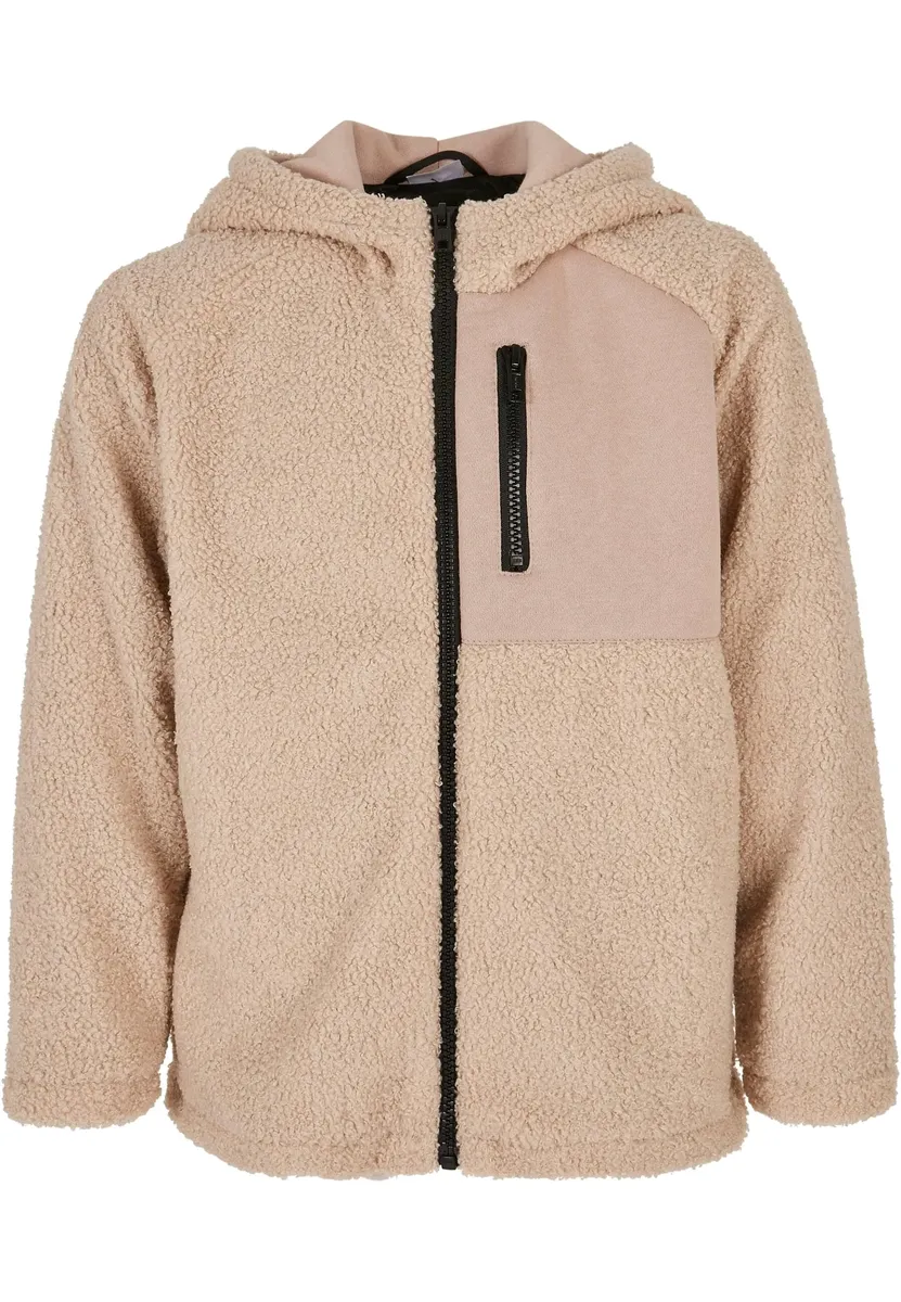 

Зимняя куртка URBAN CLASSICS " Urban Classics Men's Boys Hooded Sherpa Zip Jacket" (1 шт.), с капюшоном, цвет Darksand