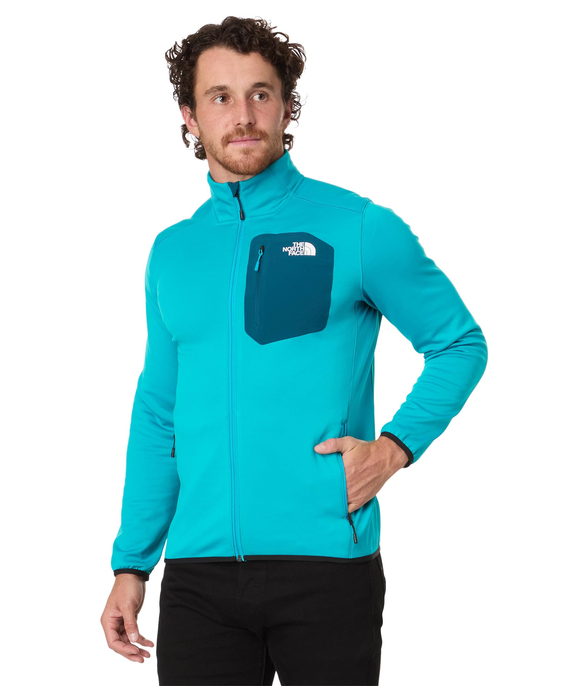 

Толстовка The North Face Crest Full Zip, Alkaline Blue/Midnight Petrol