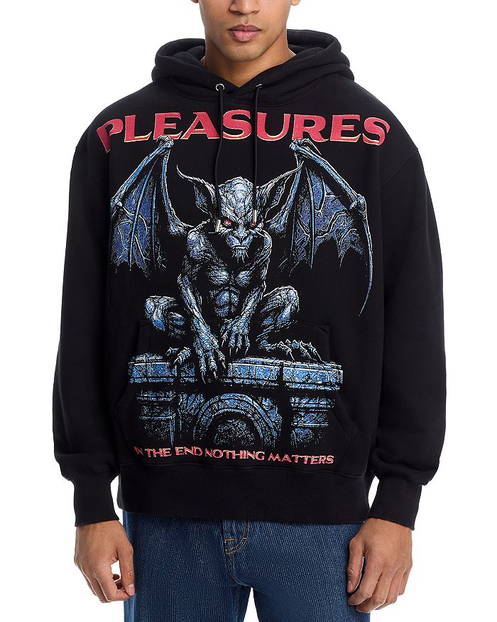 

Графити-худи Gargoyle Regular Fit с принтом Pleasures, черный