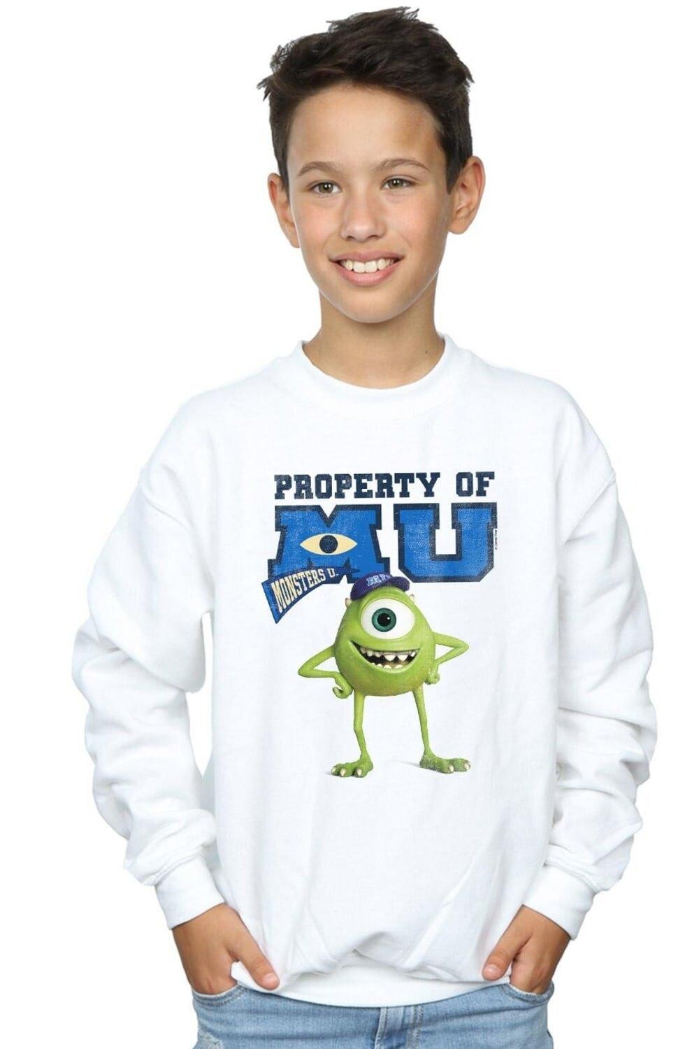 

Толстовка Mike из Университета монстров Property Of MU Disney, белый