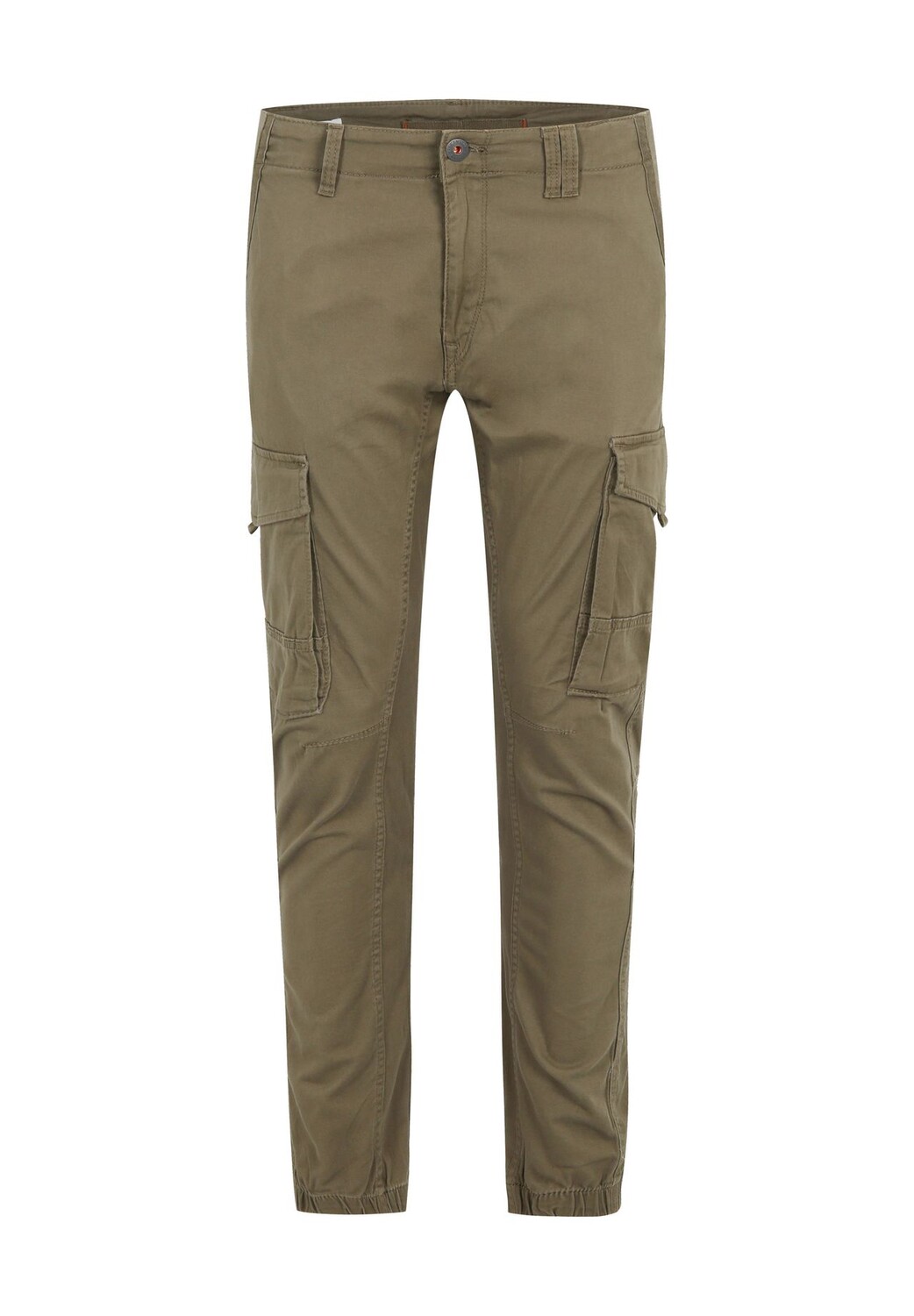 

Брюки-карго, эластичные манжеты, однотонные, мужские Jack & Jones, цвет Olive Night