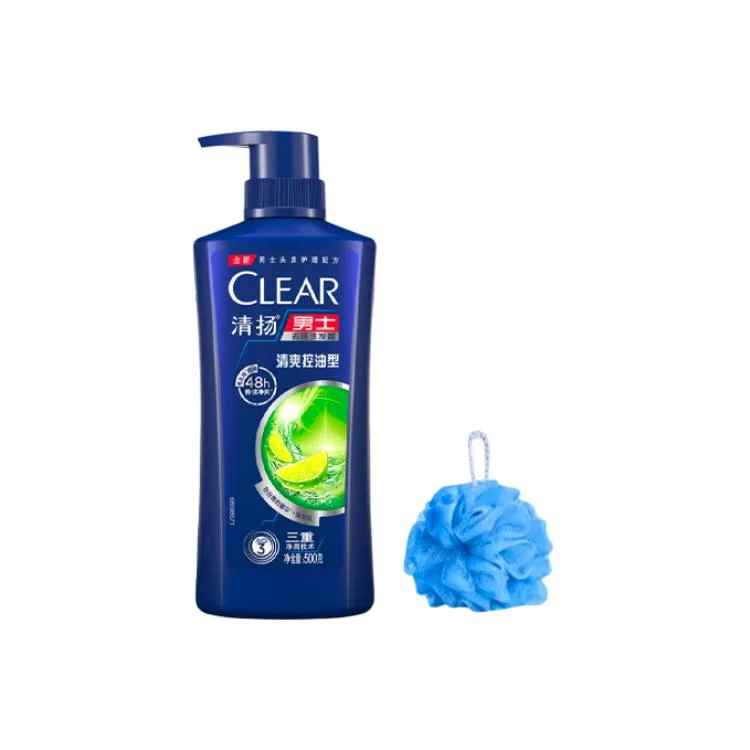 Шампунь от перхоти глубокой очистки против зуда и жирности CLEAR, 500g+Bath Flowers