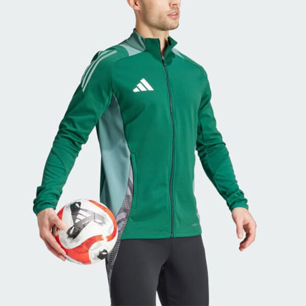 Куртка Tiro 24 мужская зеленая Adidas, зеленый — фото 4